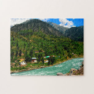 High Mountain Rivers Pakistan. Jigsaw Puzzle