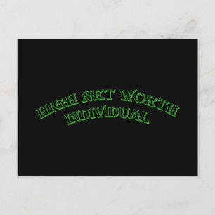 High New Worth Individual Postcard