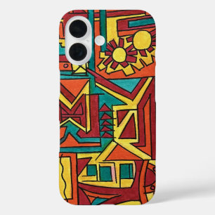 High Noon-Hand Painted Abstract Art iPhone 16 Case