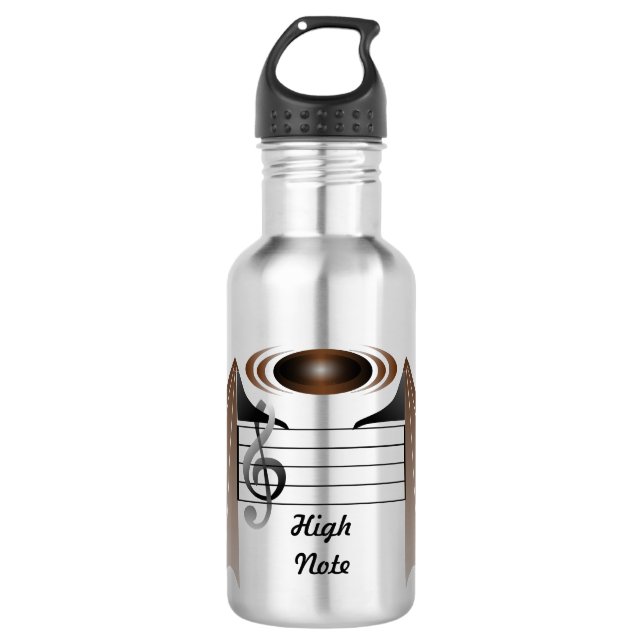 High Note Bat Favourite Song 532 Ml Water Bottle (Front)