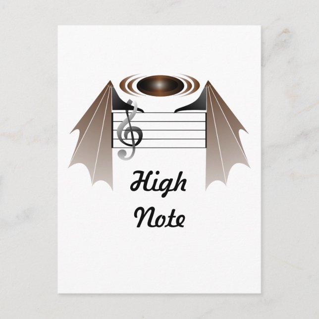 High Note Bat Favourite Song Postcard (Front)