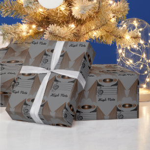 High Note Bat Favourite Song Wrapping Paper