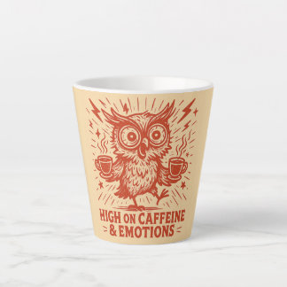 High on Caffeine & Emotions Latte Mug