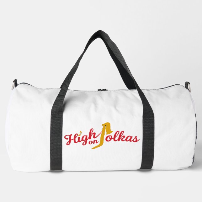 High on Polkas Logo Duffle Bag (Front)