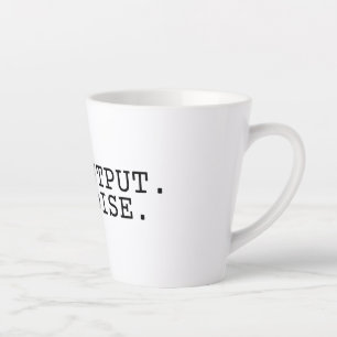 High Output Low Noise Tall Latte Mug