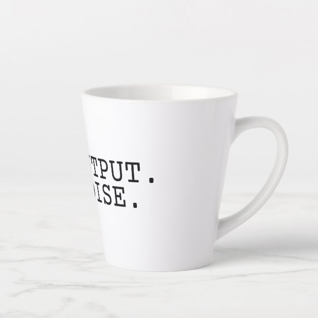 High Output Low Noise Tall Latte Mug (Right)