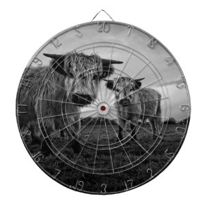 High Park Cow Mono Dartboard