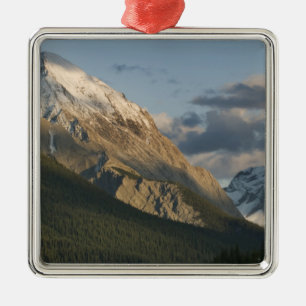 High peak near Maligne Lake, Jasper National Metal Tree Decoration