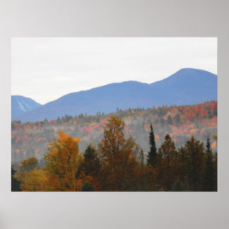 High Peaks Adirondacks Autumn Mountains Forest Poster