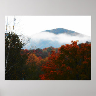 High Peaks Adirondacks Autumn Mountains Forest Poster