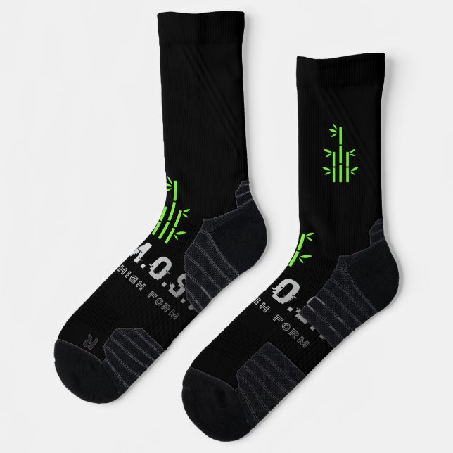 High-Performance Athletic Crew Sock(black) Socks (Left)