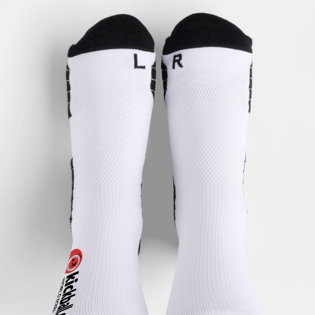High-Performance Athletic Crew Sock with Logo (Top)
