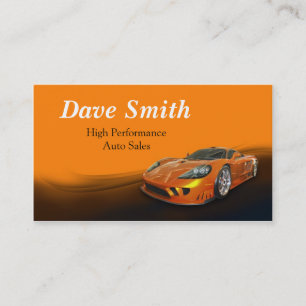 High Performance Automotive Sales & Service Business Card