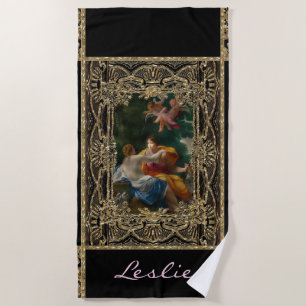 High Permission Baroque Monogram Beach Towel