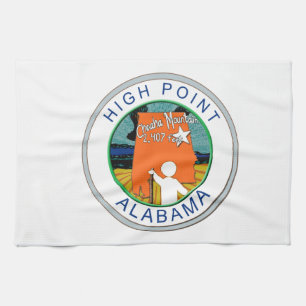 HIGH POINT ALABAMA  CHEAHA MT. TEA TOWEL