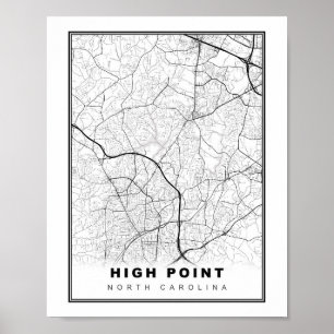 High Point Map Poster