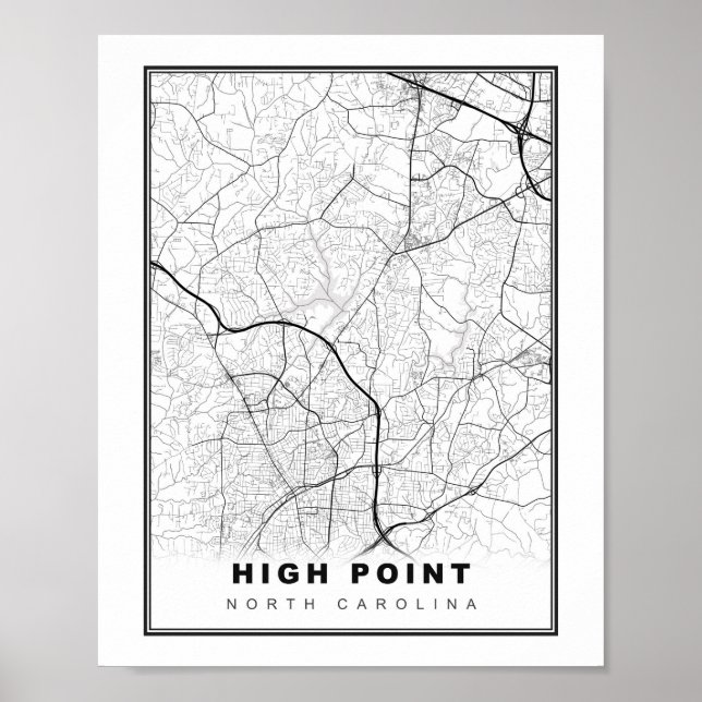 High Point Map Poster (Front)