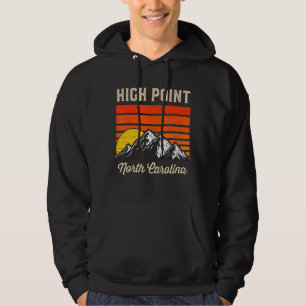 High Point North Carolina Retro City State Vintage Hoodie