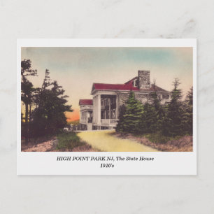 High Point Park NJ, The State House 1910s vintage Postcard