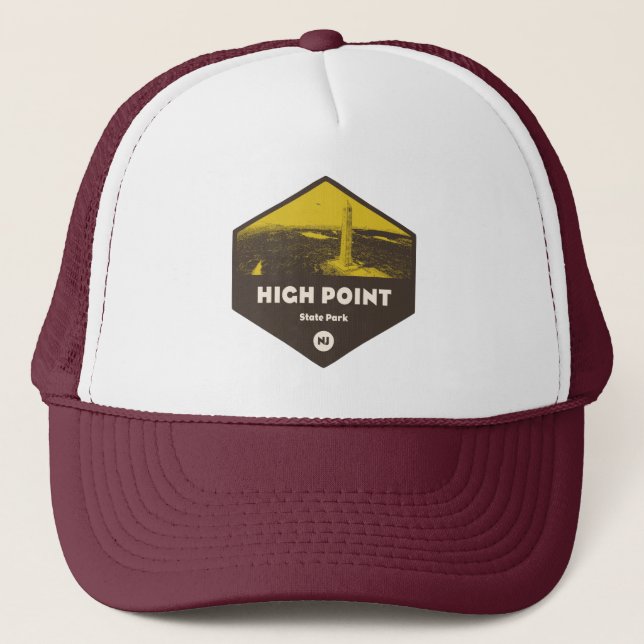 High Point State Park New Jersey Trucker Hat (Front)