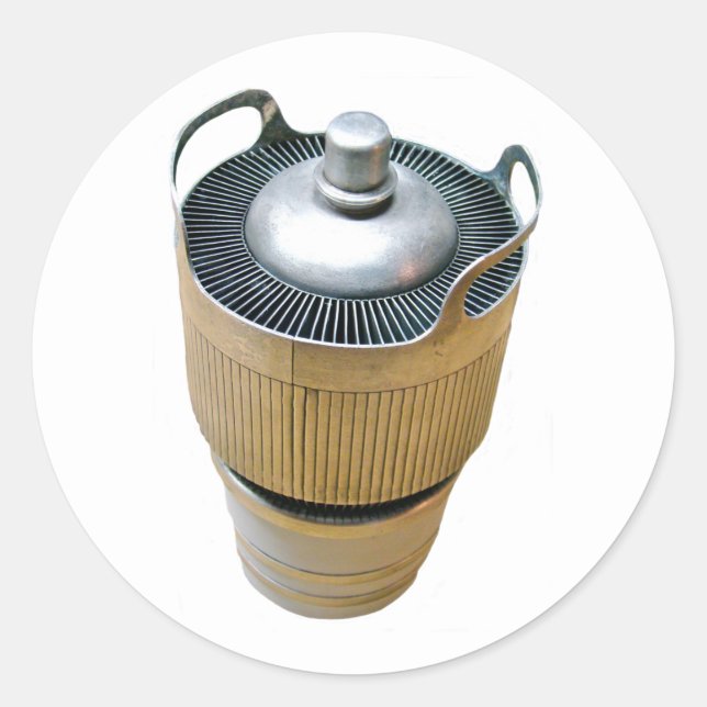High Power Transmitting Vacuum Tube Classic Round Sticker (Front)