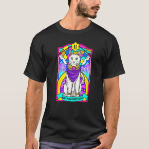 High Priestess Cat Arcana Tarot Card Mystical T-Shirt