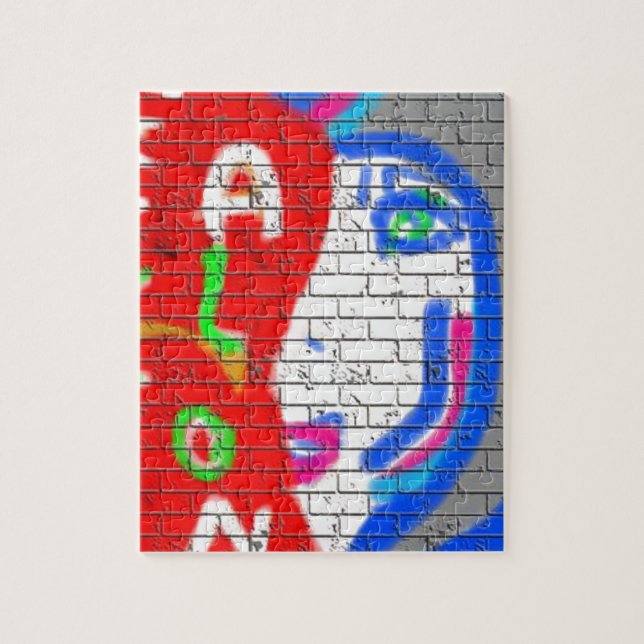 High Priestess Face Never Alone Graffiti Art Jigsaw Puzzle (Vertical)