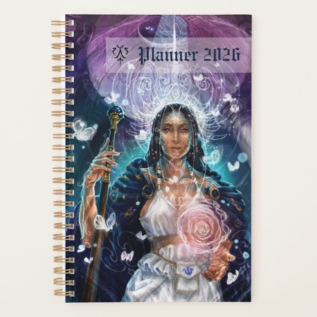 High Priestess Tarot card art Planner (Front)