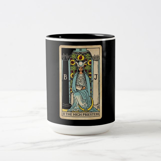 High Priestess Tarot Two-Tone Coffee Mug (Center)