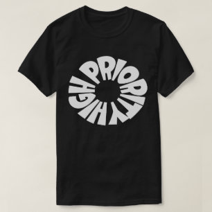 High Priority Brand Black T Shirt