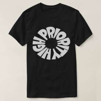 High Priority Brand Black T Shirt