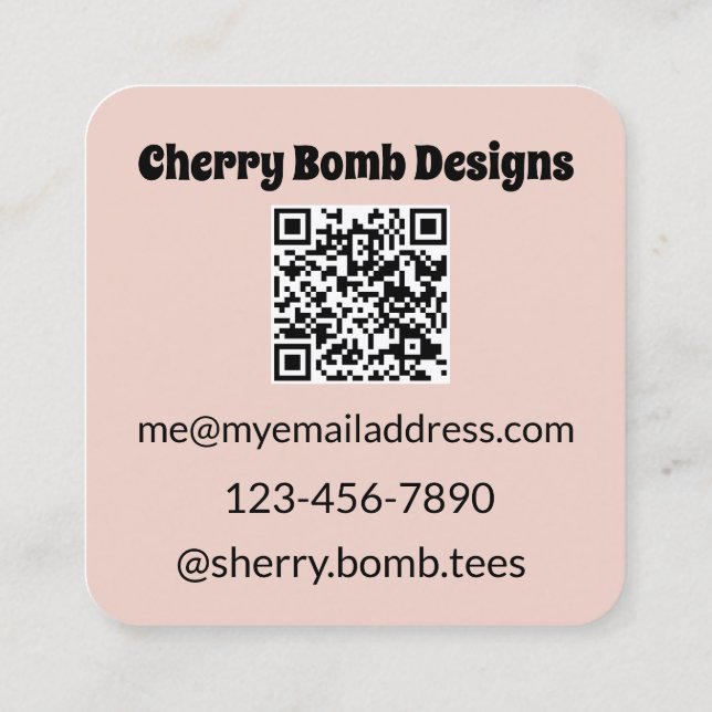 High quality business cards with QR code (Back)