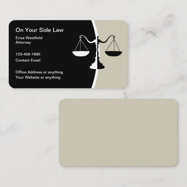 High Quality Glossy Attorney Business Cards (Front/Back)