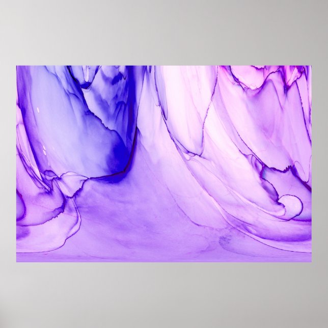 High-quality modern abstract painting rendered wit poster (Front)