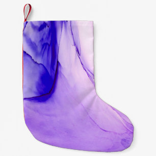 High-quality modern abstract painting rendered wit small christmas stocking