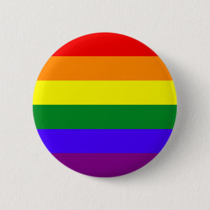 High Quality Rainbow Flag Button