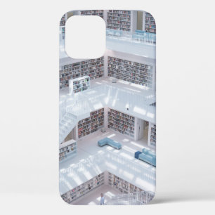 HIGH-RAISE PHOTOGRAPHY OF LIBRARY iPhone 12 CASE