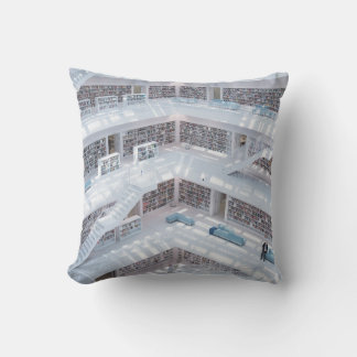 HIGH-RAISE PHOTOGRAPHY OF LIBRARY CUSHION