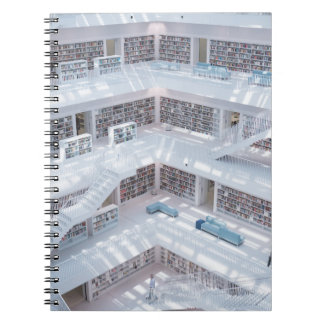 HIGH-RAISE PHOTOGRAPHY OF LIBRARY NOTEBOOK