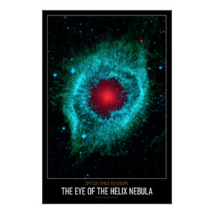 High Res Astronomy The Eye of the Helix Nebula Poster