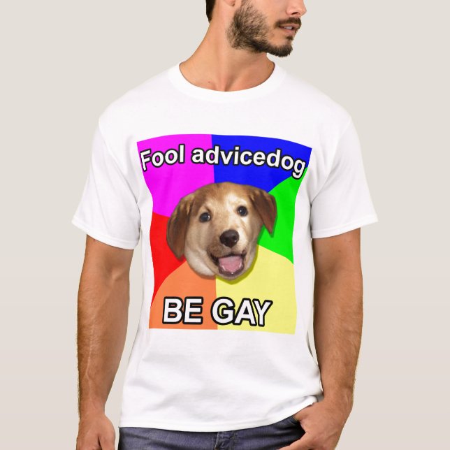 High res "Fool advice dog" T-Shirt (Front)