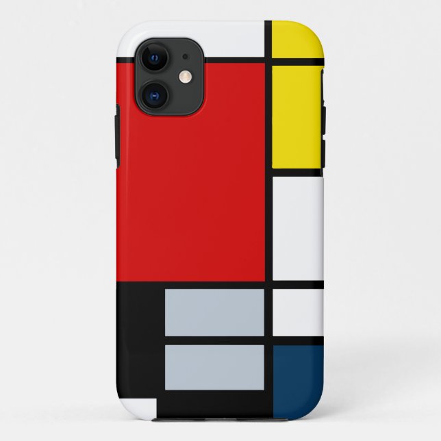 High Res Piet Mondrian Composition Case-Mate iPhone Case (Back)