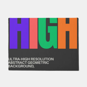 High-Resolution Abstract Art Doormat