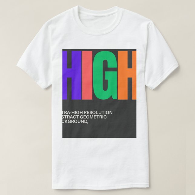 High-Resolution Abstract Art T-Shirt (Design Front)