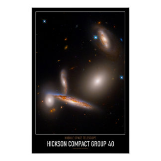 High Resolution Astronomy Hickson Compact Group 40 Poster