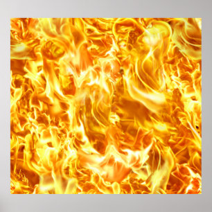 High-resolution blaze fire: seamless texture. poster