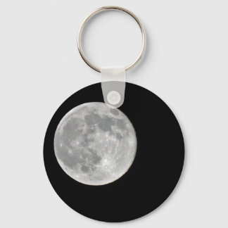 High resolution Full Moon Photo Key Ring