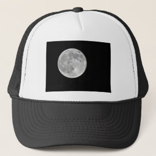 High resolution Full Moon Photo Trucker Hat