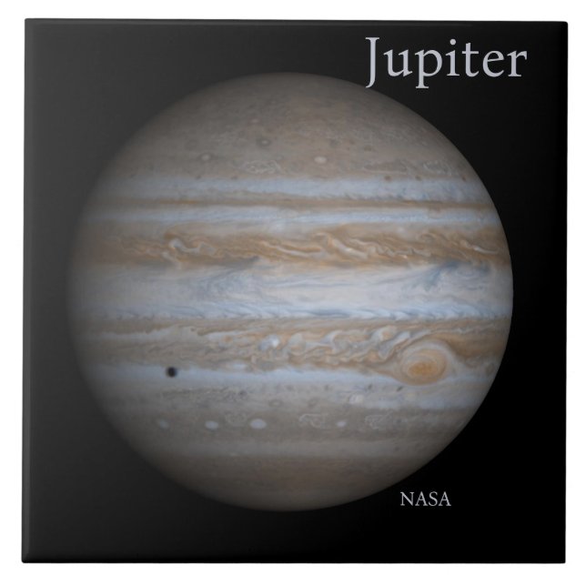 High Resolution Globe of Jupiter Ceramic Tile (Front)