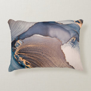 High resolution. Luxury abstract fluid art paintin Decorative Cushion